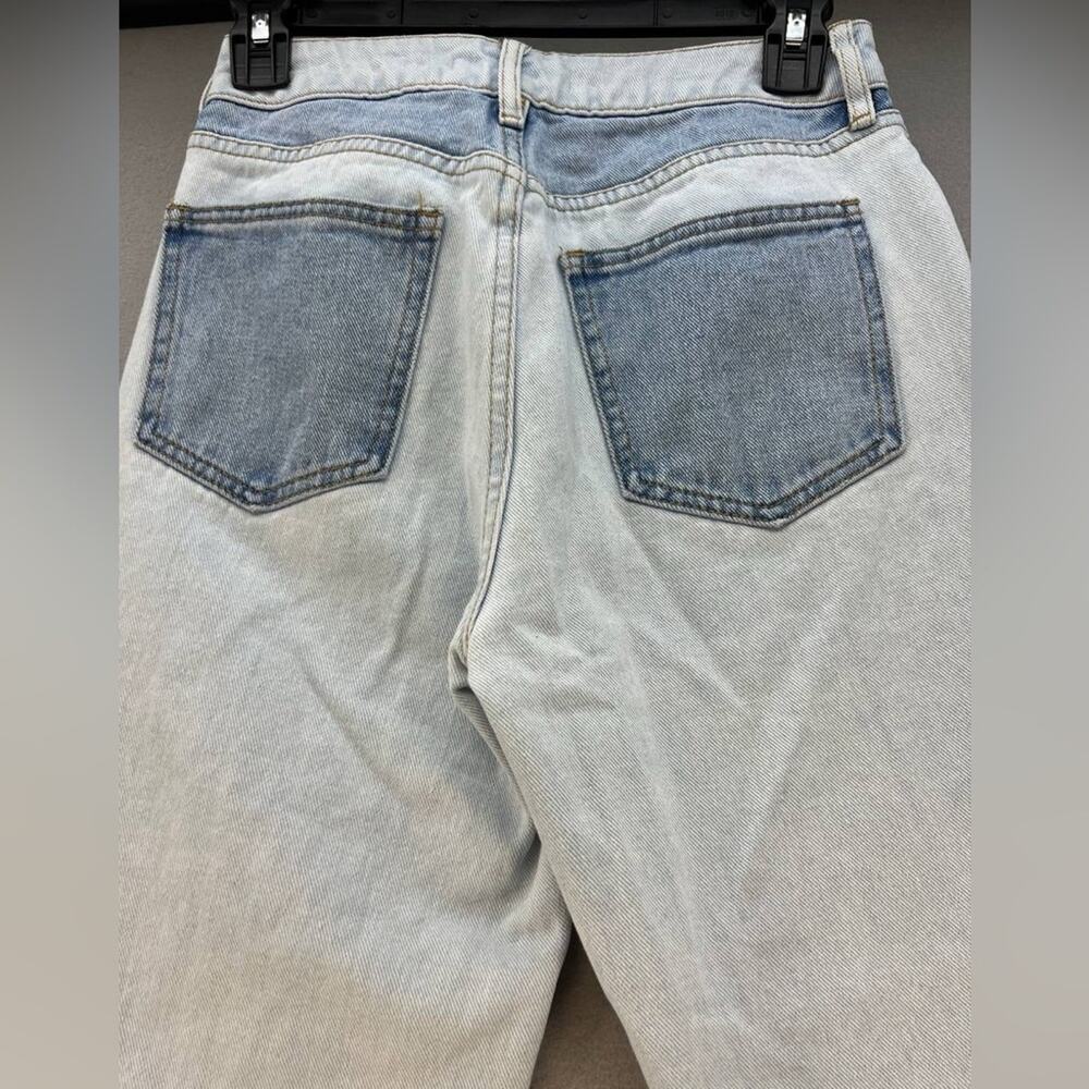 Pacsun Eco Hopper Patch Blue Mom High Rise Jeans Women’s Size 24 - Picture 7 of 15